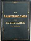 Das Raumverhältniss der Buchstaben. Vorgelesen in der philosophisch-historischen Classe der kaiserlichen Akademie der Wissenschaften am 12. April 1848 ....