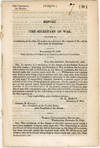 Report of the Secretary of War, in answer to a resolution of the 18th December, in relation to the removal of the raft in Red river, in Louisiana. December 29, 1845. Read, referred to the Committee on Commerce, and ordered to be printed