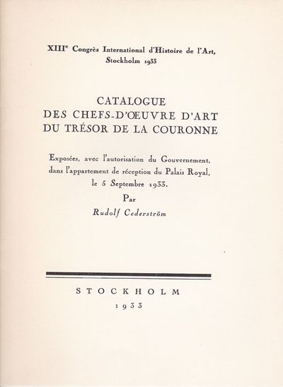 Catalogue des Chefs-d’Œuvre d’Art du Trésor de la…