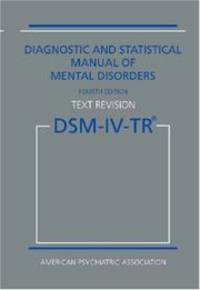 image of Diagnostic and Statistical Manual of Mental Disorders, 4th Edition, Text Revision (DSM-IV-TR)