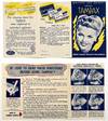 Menstruation in Wartime: Two (2) WWII-era Tampax Leaflets