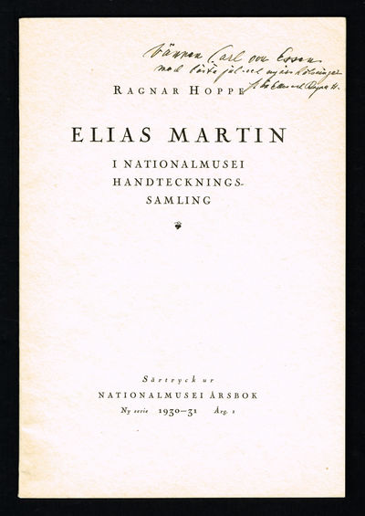 Elias Martin i Nationalmusei handteckningssamling.