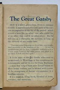 The Great Gatsby (With Partial Original Dustjacket)