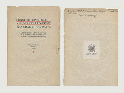 Constitutiones nationis Dalekarlo-Vestmannicæ…