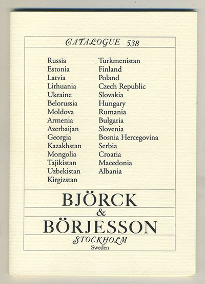 Björck & Börjesson Catalogue 538. Russia -…