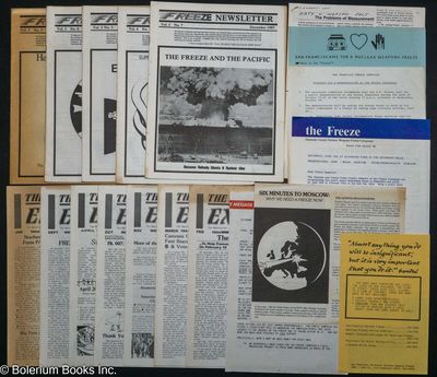 Freeze campaign [small archive of 13 items] "Because nobody wants a nuclear war