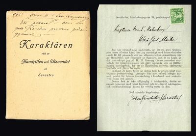 Karaktären röjd av handstilen och utseendet. Av…