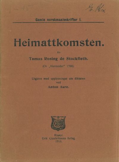 Heimattkomsten. (Or 
