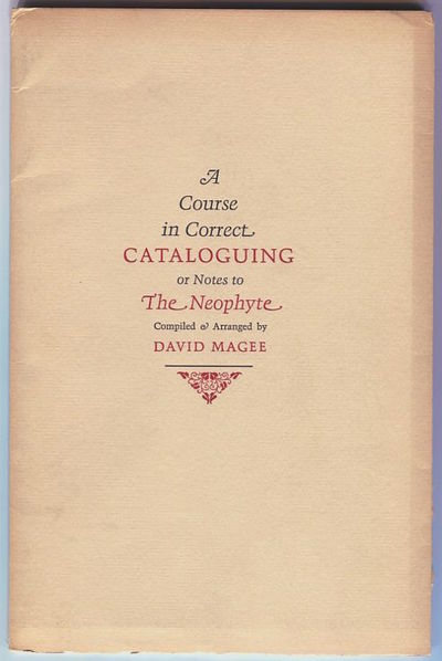 A course in correct cataloguing, or notes to the…