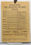 Votes for Women! The Woman's Reason Because…" [Pro-suffrage broadside.]