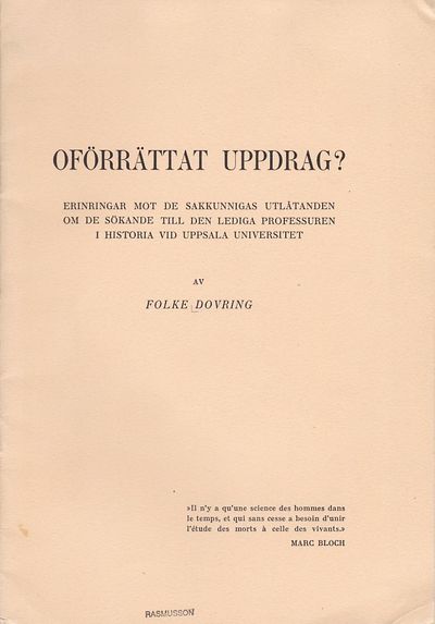Oförrättat uppdrag? Erinringar mot de sakkunnigas…