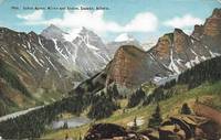 image of Lakes Agnes, Mirror, Louise and Laggan, Alberta, Canada on 1930s HHT Postcard