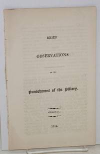 Brief observations on the punishment of the pillory: original