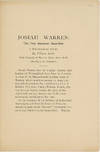 [Prospectus for] Josiah Warren: The First American Anarchist. A Sociological Study