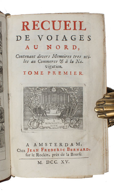 Recueil de voiages au nord, contenant divers memoires tres utiles au commerce & à la navigation. vol. 1 & 2.  (Included: "Relation de L'Islande & "Journal d'un Voyage au Spitzbergen et au Groenlandt"). - [RARE WORK ON VARIOUS TRAVELS IN THE NORTH] (photo 7)