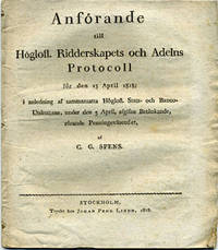 Anförande till höglofl. ridderskapets och adelns…