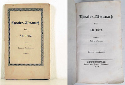 Theater-almanach för år 1832. Med en planche.…