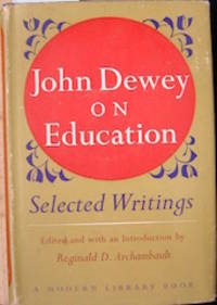 cover of John Dewey on Education; Selected Writings.