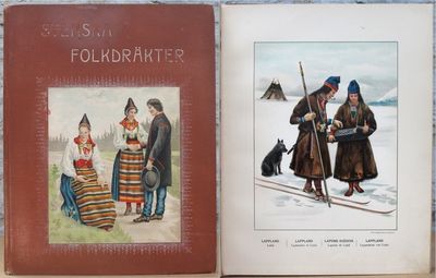 Afbildningar af svenska nationaldräkter sådana de…