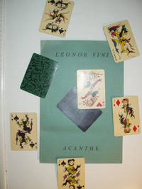 Jeux de Cartes  Box with 2 decks playing cards (complete) and gallery prospectus with 2 cards tipped-in on cover. by Fini, Leonor - 1950