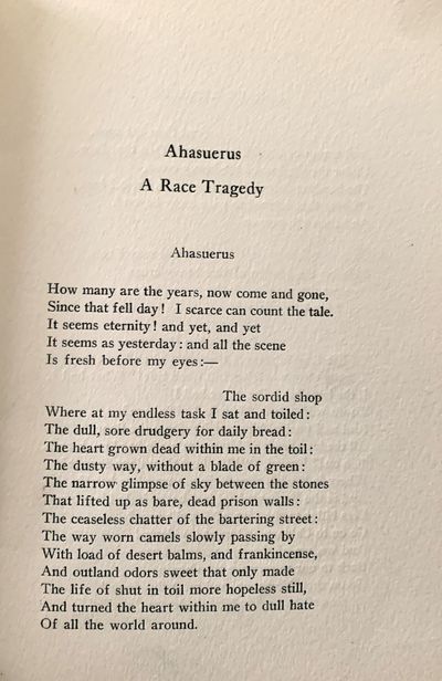 Ahasuerus a race tragedy
