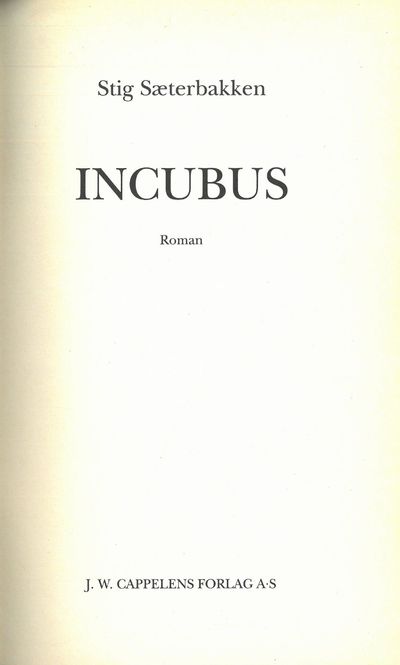 Incubus. Roman.