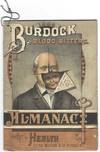 1886, Burdock Blood Bitters. Almanac and Key to Health