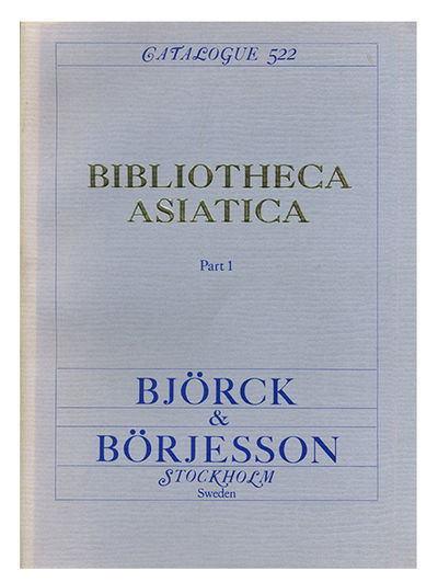 Björck & Börjesson. Catalogue 522. Bibliotheca…