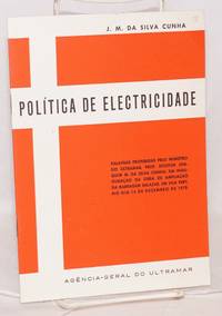 Política de electricidade; palavras proferidas pelo ministro do Ultramar Prof. Doutor Joaquim M....