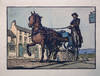 The Post Car ( Handcoloured Print )