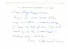 Holograph Note Signed