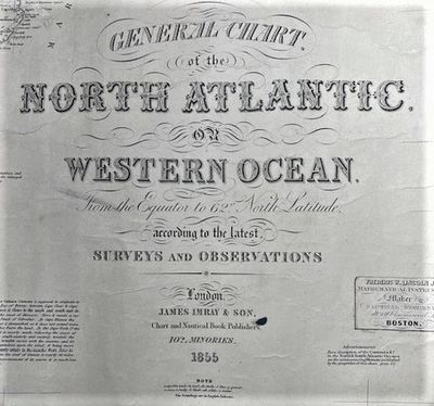General Chart of the North Atlantic. Or Western Ocean. From the Equator to 62o North Latitude according to the latest Surveys and Observations