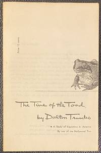 cover of The time of the toad; a study of inquisition in America by one of the Hollywood Ten
