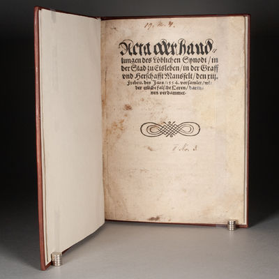 THE FIRST BOOK PRINTED IN EISLEBEN |...