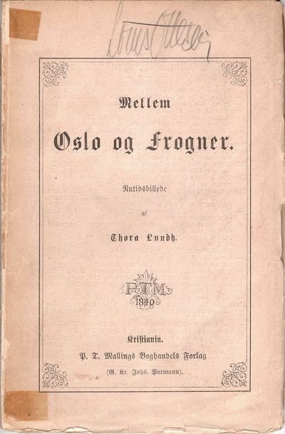 Mellem Oslo og Frogner. Nutidsbillede.