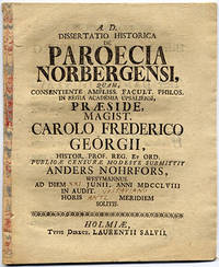 De paroecia Norbergensi. A.a.