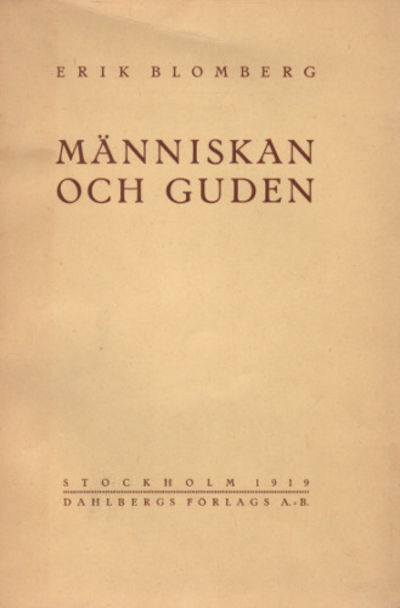 MÄNNISKAN OCH GUDEN.