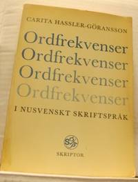 Ordfrekvenser i nusvenskt skriftspråk.