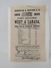 Worcester & Western R.R. Summer Arrangement for the West & Canada, via Albany, Buffalo, &c. The Only Direct Route