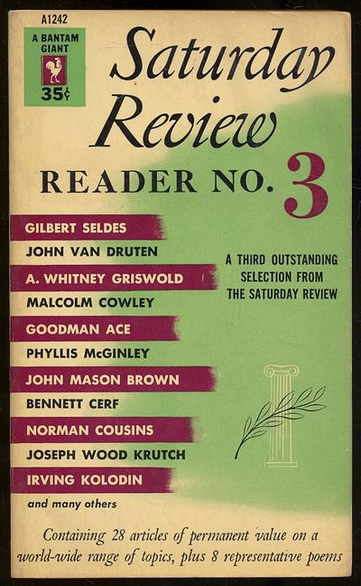 Saturday Review: Reader No. 3: Another Collection of Outstanding Articles From The Saturday Review