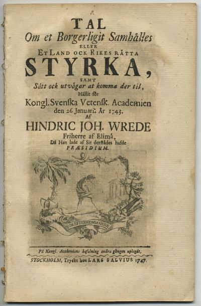 Tal om et borgerligit samhälles eller et land ock…