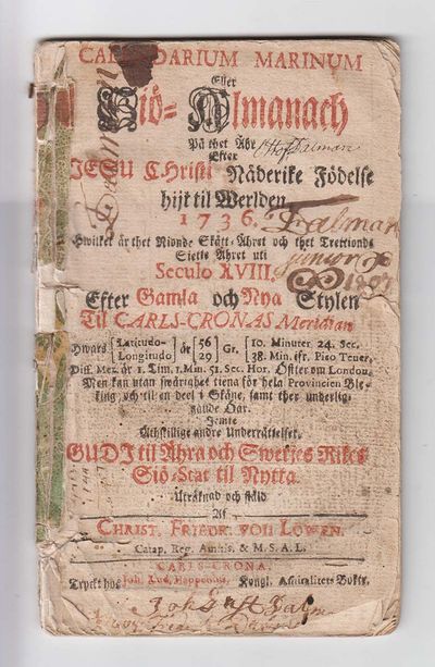 Calendarium marinum eller siö-almanach på thet…