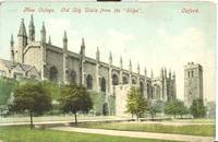 New College, Old City Walls from the "Slipe", Oxford, early 1900s unused Postcard