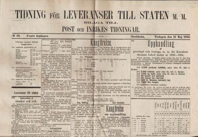 Tidning för leveranser till staten m.m. Bilaga…