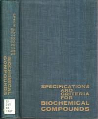 Specifications And Criteria For Biochemical Compounds.