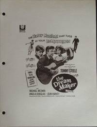 The Dream Maker Campaign Sheet 1964 Tommy Steele, Angela Douglas