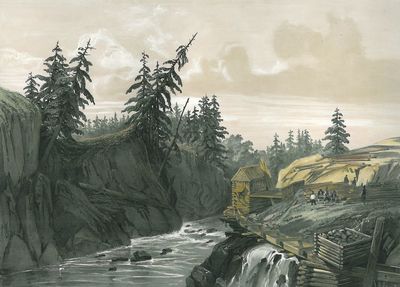 Scieries de Braadstad, près Lund (Norvége).