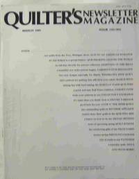 Quilter's Newsletter Magazine March 1981 Volume 12, No. 3