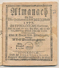 Almanach för året efter frälsarens Christi…