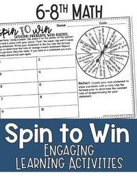 Math Games for Sixth, Seventh Grade, and Eighth Grade: Fun Math Practice & Activities for Kids...